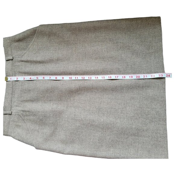 Jones New York Tan Straight Knee-High Wool Skirt Women’s Size 14P - Picture 12 of 13
